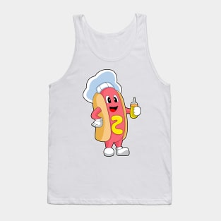 Hotdog Chef Mustard Tank Top